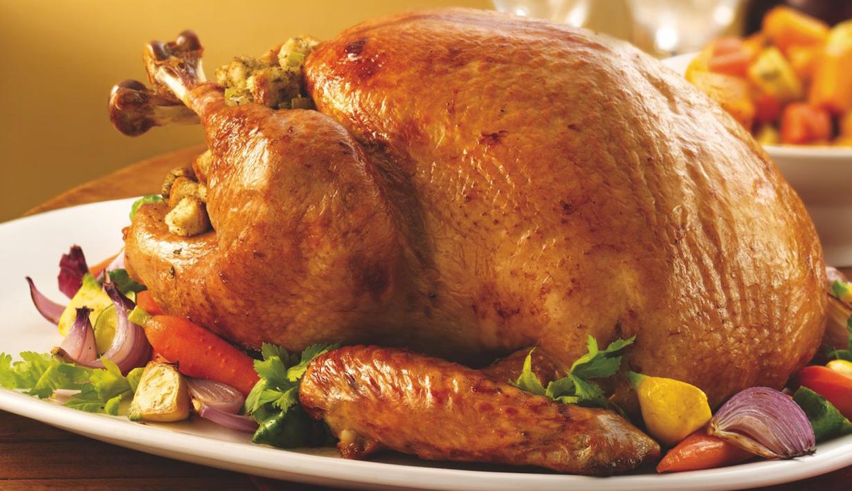 Kalkun memiliki kandungan anti-depresi paling tinggi karena mengandung sebuah zat alami yang disebut triptifan. Zat tersebut akan membantu Anda merasa lebih baik dan dengan demikian membantu untuk menajaga pikiran tetap tangang dan bahagia. (Istimewa)