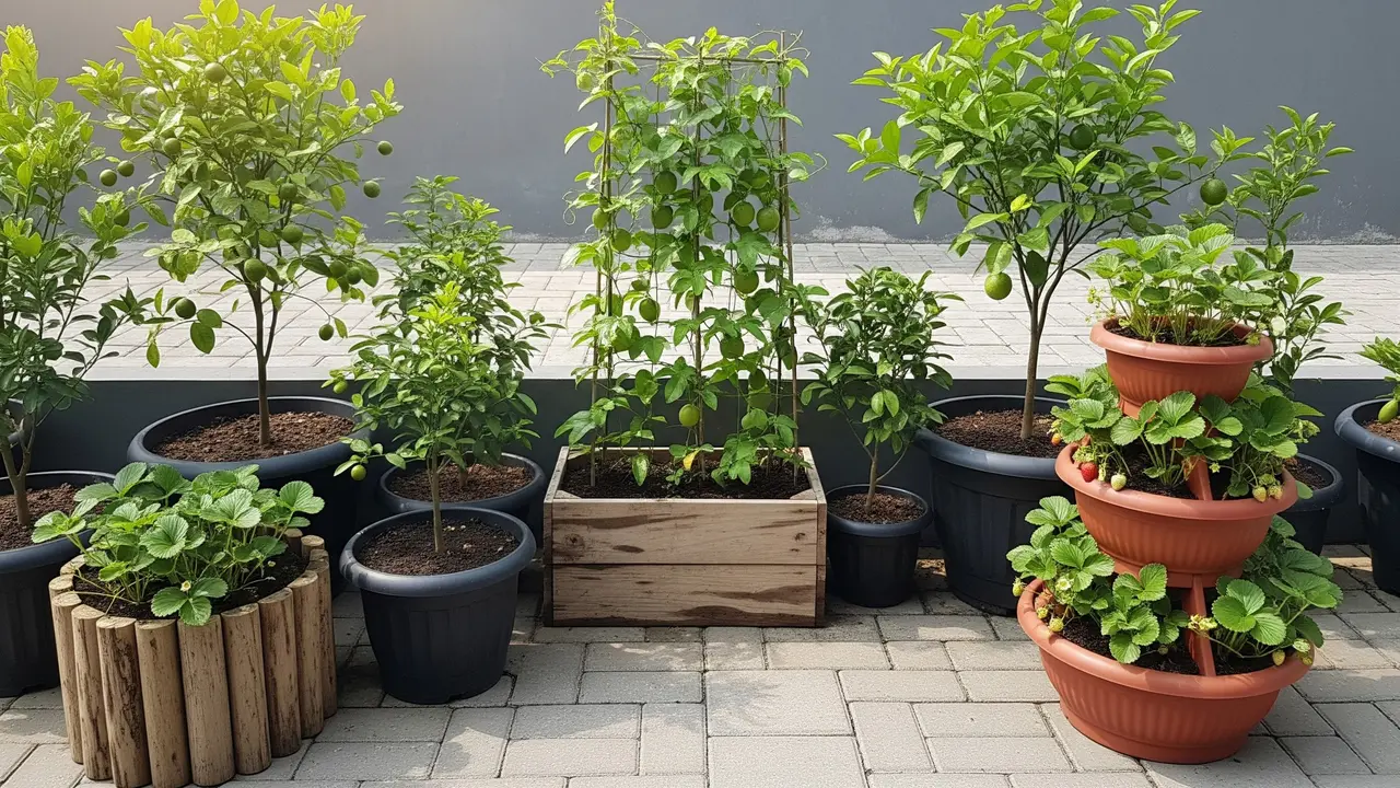 Inspirasi Kebun Buah Mungil Tanpa Bongkar Paving