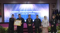 Lapas Klas IIA Cibinong menerima penghargaan terbaik tahun 2023 dari Kementerian Hukum dan HAM Kantor Wilayah (Kemenkumham Kanwil) Jawa Barat. (Dok. Istimewa)