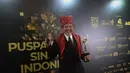 El Manik, aktor senior legendaris Indonesia yang dikenal luas karena dedikasi dan kontribusinya pada industri perfilman nasional. Ia menerima penghargaan Lifetime Achievement (Pengabdian Seumur Hidup untuk Film) di Festival Film Indonesia (FFI) 2025. (Kapanlagi.com/Budy Santoso)