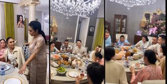 Sesuai dengan tradisi keluarganya, buka puasa pertama dijadikan sebagai ajang kumpul bersama keluarga. Begitu juga dengan keluarga Yuni Shara dan Krisdayanti. Kali ini, buka puasa pertama di rumah Krisdayanti. [Instagram/yunishara36]