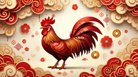 Chinese zodiac sign 2026 prediction for rooster. (Image: Reve AI)