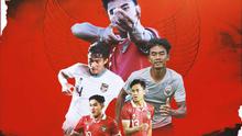 Timnas Indonesia - Dimas Juliono Pamungkas, Sulthan Zaky Pramana, Marcell Januar Putra, Kakang Rudianto, Muhammad Ferarri (Bola.com/Adreanus Titus)