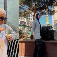 Sebagai seorang model, Paula Verhoeven paham betul bagaimana untuk tampil tidak membosankan. Meski mengenakan pakaian dengan warna monokrom, seperti saat ia berada di Korea Selatan. [@paula_verhoeven]