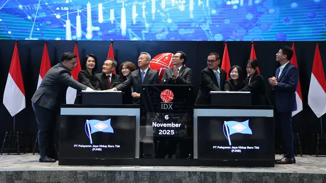 Pencatatan saham perdana PT Pelayaran Jaya Hidup Baru Tbk (PJHB), Kamis (6/11/2025). (Foto: BEI)