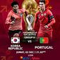 Korea Selatan vs Portugal di Piala Dunia 2022. (Istimewa)