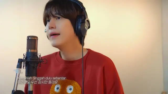 Khuhyun Super Junior Penuh Penghayatan Cover Lagu Ghea Indrawari, Viral Menyentuh Hati  (credit: youtube.com/@kyuhyuntv).