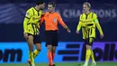 Skor 3-0 untuk Borussia Dortmund tidak berubah hingga akhir pertandingan. Kemenangan ini membuat Die Borussen berada di peringkat keempat klasemen sementara Liga Champions dengan 12 poin dari lima laga. (Damir SENCAR/AFP)