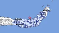 Gempa Magnitudo 5,8 mengguncang wilayah Pantai Utara Bolaang Mongondow, Sulawesi Utara, Senin pagi (13/5/2024), pukul 07.28.14 WIB. (Liputan6.com/ Dok BMKG)
