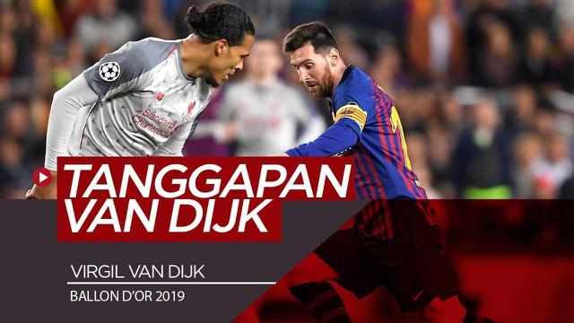 Berita Video Tanggapan Van Dijk Soal Gagal Kalahkan Messi di Ballon d'Or 2019