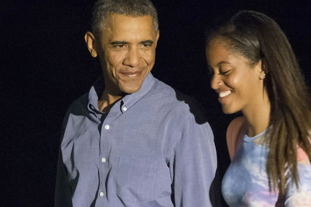 Barrack Obama dan Malia Obama