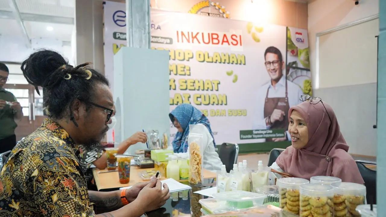 Program 'Inkubasi Perempuan Berdaya Naik Kelas' bertema Workshop Olahan Edamame di Bogor, Jawa Barat (Jabar).
