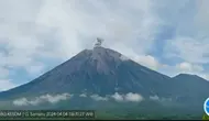 Gunung Semeru kembali erupsi hingga 3 kali, tinggi letusan capai 700 meter di atas permukaan laut (Istimewa)