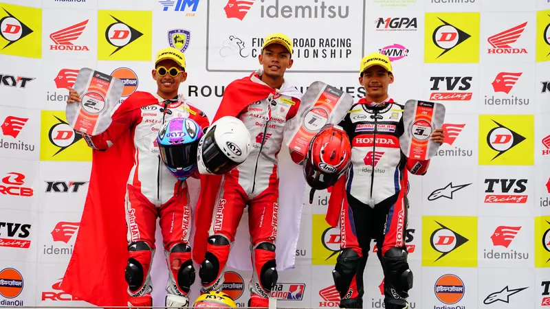 Performa Motor Bertenaga, Pembalap Astra Honda Racing Team Borong Podium di ARRC 2024