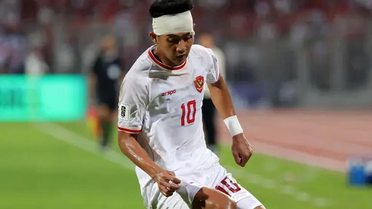 Curhat Malik Risaldi ke Pelatih Usai Pelipis Bocor Beradu dengan Bek Bahrain