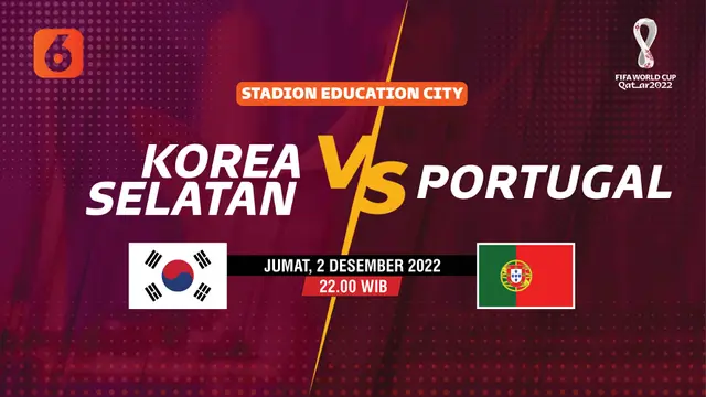 PILA DUNIA 2022 Korea Selatan vs Portugal