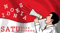 Ilustrasi Satu Nusa Satu Bahasa