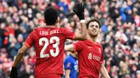 Dua pemain Liverpool, Diogo Jota dan Luis Diaz. (Paul ELLIS / AFP)