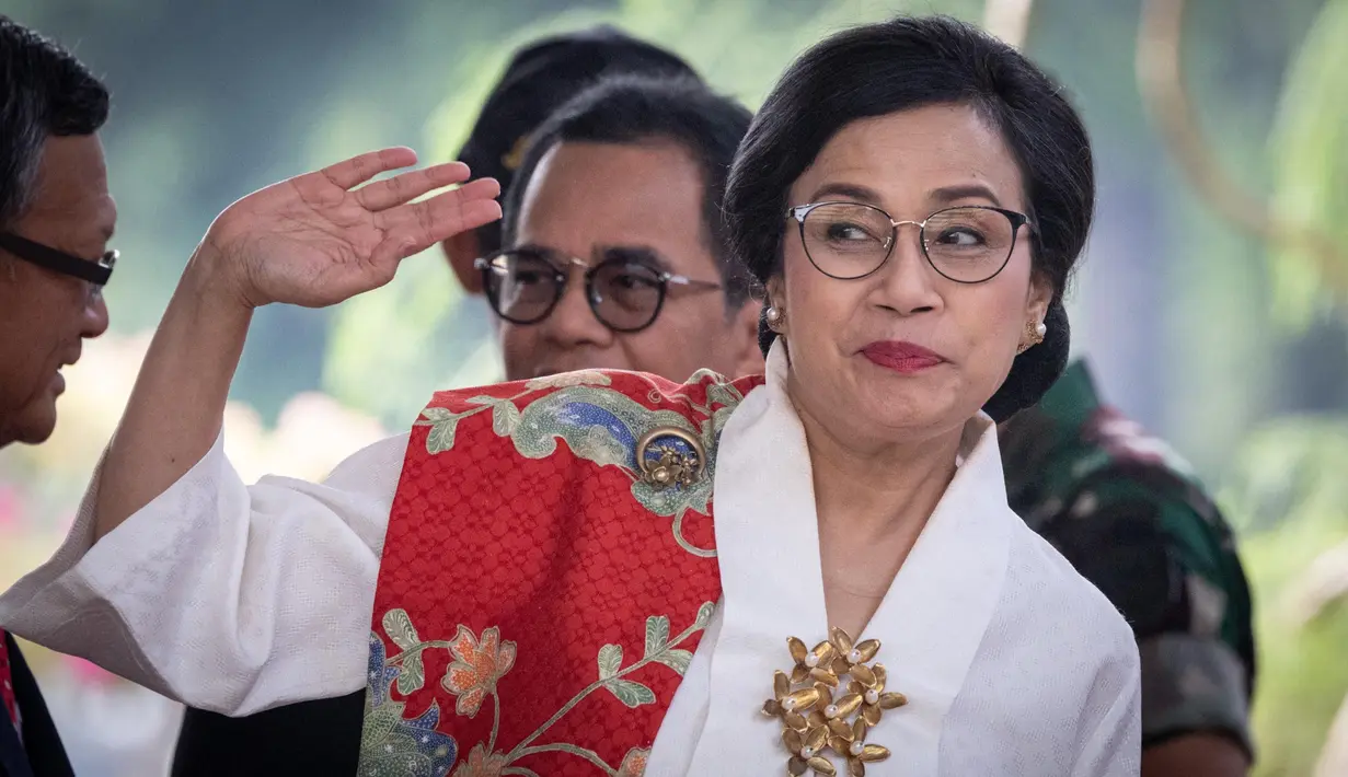 Sri Mulyani Indrawati kembali menjadi kandidat kuat calon menteri keuangan pemerintahan presiden terpilih periode 2024—2029 Prabowo Subianto. Sri Mulyani dipanggil dan menemui Prabowo Subianto di Kertanegara, Jakarta Selatan pada Senin (14/10/2024) malam. (Yasuyoshi CHIBA/AFP)