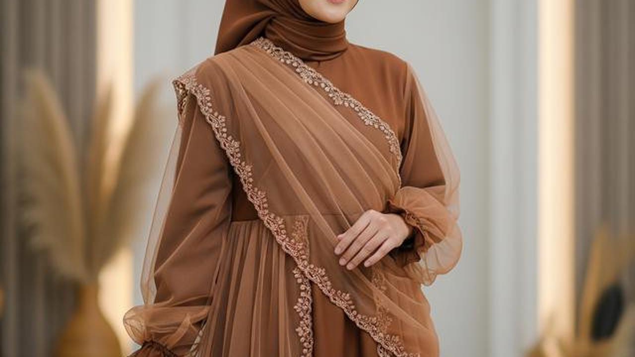 7 Tren Model Gamis Batik Brokat Rich Rown Terbaru untuk Ramadan 2026