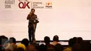 Presiden Jokowi memberikan sambutan saat menghadiri pembukaan Indonesia Fintech Festival & Conference di Tangerang, Selasa (30/8). Perhelatan Indonesia Fintech Festival & Conference berlangsung sejak 29-30 Agustus 2016. (Liputan6.com/Faizal Fanani)