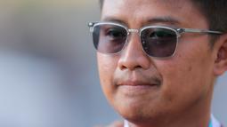 Riau Ega Agata Salsabilla menang dramatis karena skor sempat 5-5 dan tembakan terakhir ditentukan melalui shoot-off. Pada shoot-off, kedua pemanah sama-sama mendapatkan skor 9. (Bola.com/Bagaskara Lazuardi)