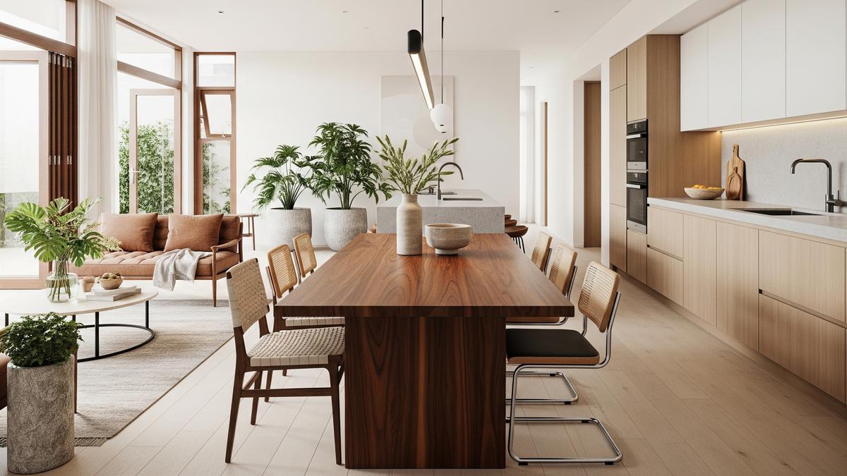 8 Inspirasi Desain Ruang Keluarga dan Ruang Makan Tanpa Sekat Rumah Minimalis yang Bikin Lega