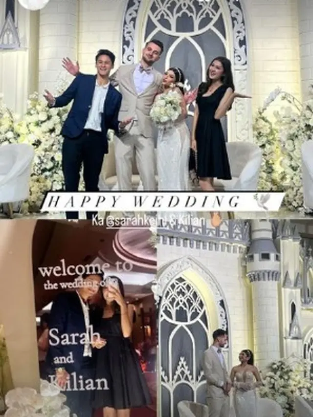 Potret Artis yang Hadiri Resepsi Pernikahan Sarah Keihl dan Killian Potter