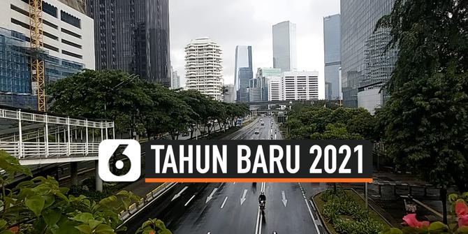 VIDEO: Malam Tahun Baru 2021, Sebagian Jalanan Jakarta Ditutup karena Corona