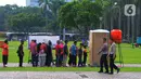 Kegiatan Mudik Gratis Polri Presisi 2023 dimaksudkan untuk memfasilitasi para pemudik khususnya dari wilayah DKI Jakarta dan sekitarnya agar dapat pulang kampung dengan aman, nyaman, sehat, dan selamat. (merdeka.com/Imam Buhori)