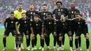 Starting XI pemain Portugal saat laga Grup F Kualifikasi Piala Dunia 2026 melawan Armenia di Dragao Stadium, Porto, Minggu (16/11/2025) waktu setempat. (AP Photo/Luis Vieira)