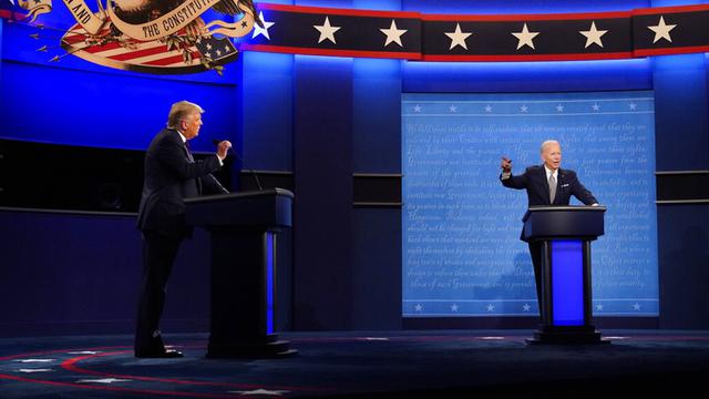 FOTO: Debat Perdana Calon Presiden Amerika Serikat