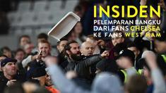 Video keributan antara Fans Chelsea dengan Fans West Ham usai The Blues kalah 2-1 di Stadion London, Kamis (27/10/2016) dinihari WIB
