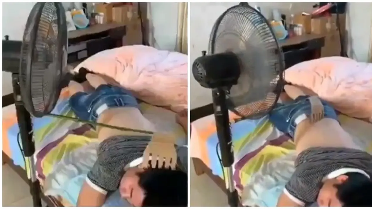 Ingin Dielus Saat Tidur, Pria Ini Modifikasi Kipas Angin Miliknya