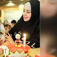 Risty Tagor dan Stuart Collin sama-sama buat pesan menyentuh di hari ulang tahun anaknya, Arkana Rafif Bisyari yang pertama.