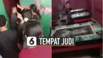 Bahkan salah satu alat judi ditarik keluar dan dibalik.