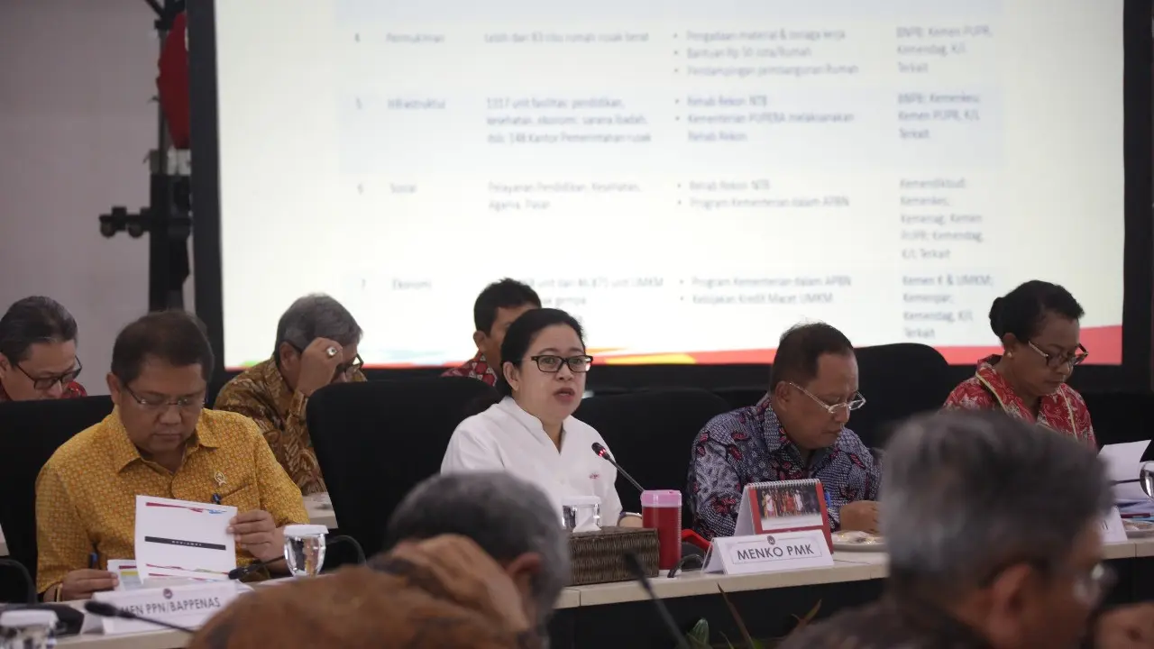 Menko PMK Pimpin Rapat Tingkat Menteri