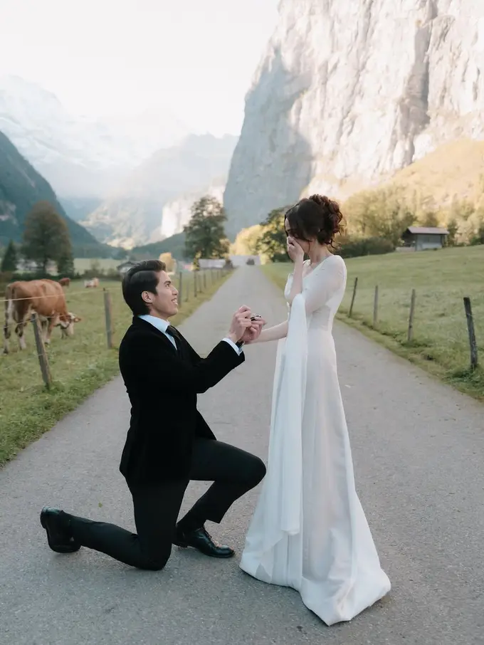 Syifa Hadju saat Dilamar El Rumi di Swiss