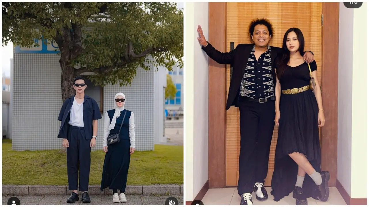 Rey Mbayang - Dinda Hauw dan Arie Kriting - Indah Permatasari (Foto: Instagram dindahauw/indahpermatas)