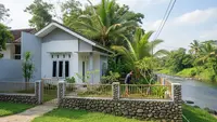 10 Inspirasi Rumah dengan Kebun Menghadap Sungai yang Asri dan Menenangkan
