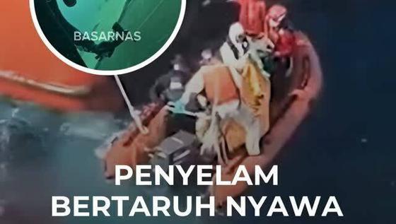 Penyelam Bertaruh Nyawa Evakuasi Jenazah di Bangkai KM Virgo