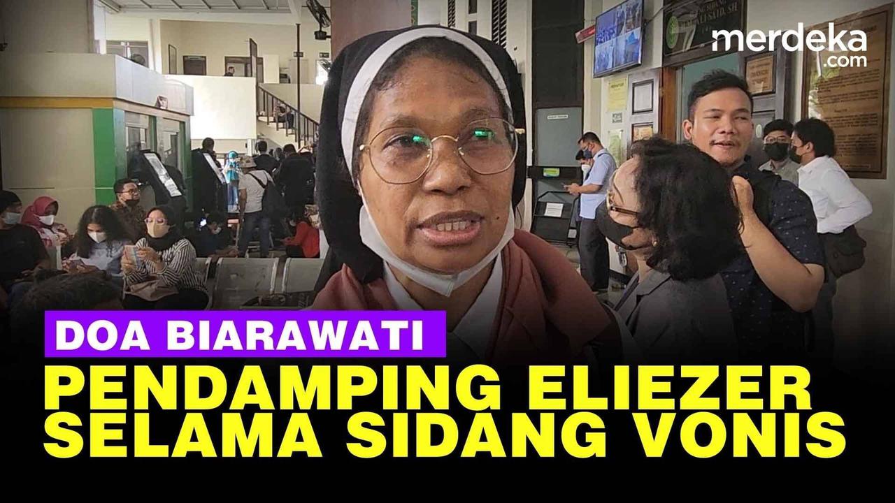 VIDEO: Cerita Biarawati Pendamping Eliezer Tak Henti Doa Sepanjang Sidang Vonis