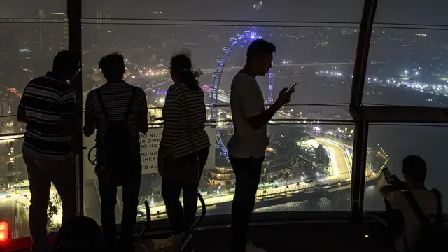 Jelang F1 GP Singapura 2019, Sirkuit Marina Bay Diselimuti Kabut Asap