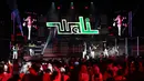 Konser Raya 31 Tahun Indosiar Luar Biasa juga dimeriahkan dengan penampilan Grup band Wali. Tampak dalam foto, grup band Wali saat tampil pada Konser Raya 31 Tahun Indosiar Luar Biasa hari kedua di Studio 6 Emtek City, Daan Mogot, Jakarta, pada Minggu (11/1/2026) malam. (KapanLagi.com/Budy Santoso)