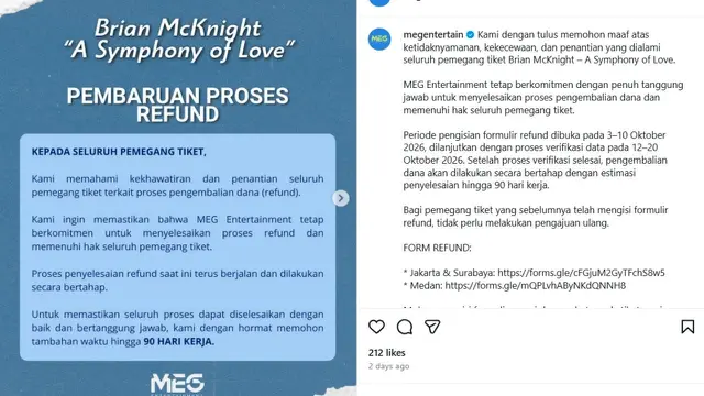Jadwal Konser Sempat Alami Perubahan