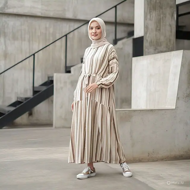 Model Gamis untuk Wanita Usia 20-an/Meta AI