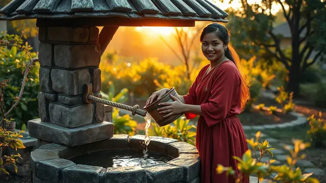 mimpi menimba air di sumur