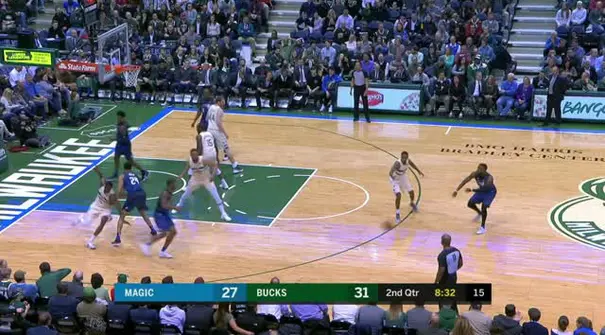 Berita video game recap NBA 2017-2018 antara Milwaukee Bucks melawan Orlando Magic dengan skor 102-86.