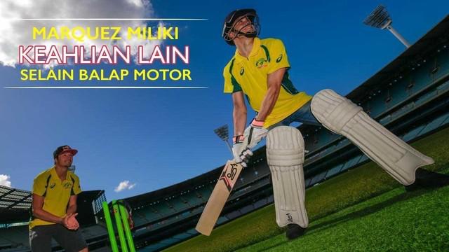 Video aksi Marc Marquez bermain Cricket sebelum menjalani balapan di GP Australia akhir pekan ini.