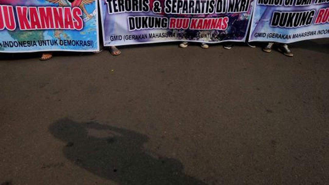 Demo mahasiswa dukung RUU Kamnas